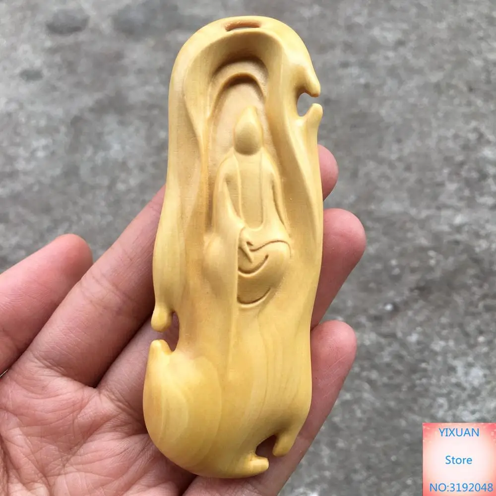 

Wuxiangfo boxwood carving household craft decoration article playing handle