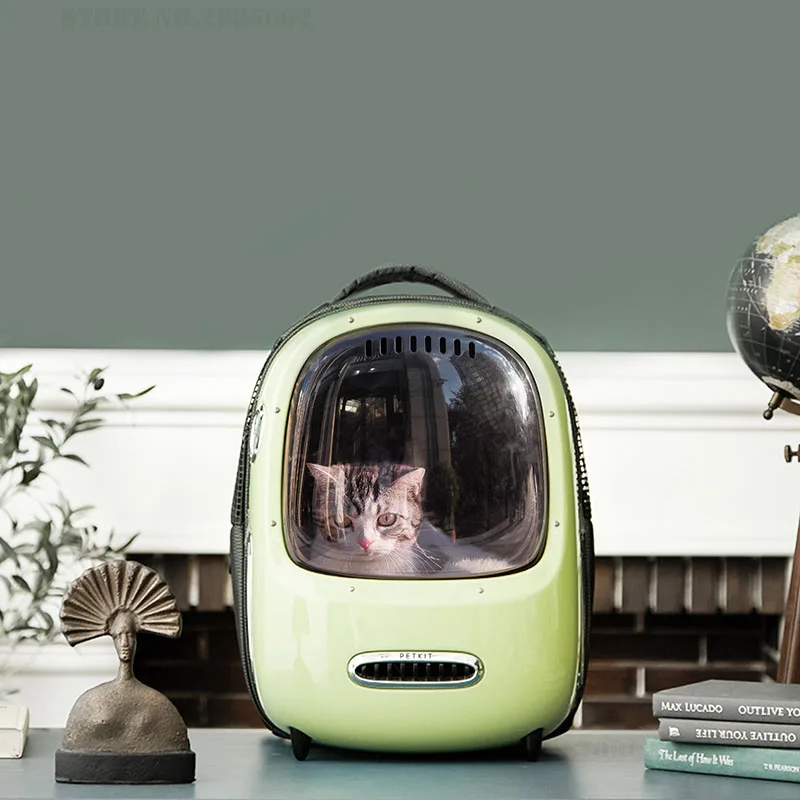 Xiaomi PETKIT Cat Bag Cat Backpack Out Portable Space Capsule Pet Double Shoulder Bag Transparent Breathable Cat Dog Supplies