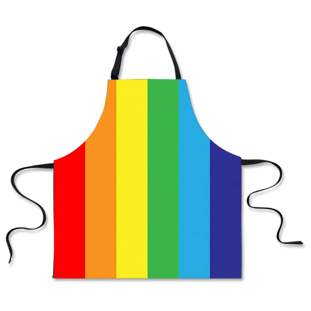 

Colour Stripe Print Kitchen Restaurant Gardening Coffee Shop Waist Aprons Anti-Oil Cafe Server Waiter Waitress Apron For Adults