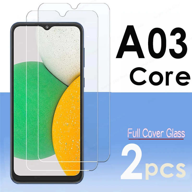 2 Pezzi Di Vetro Temperato Per Samsung Galaxy A03 Core Cover Pellicola Salvaschermo Per Samsung A03 A03S A 03 Core 03S Glas 2.5D 9H Film