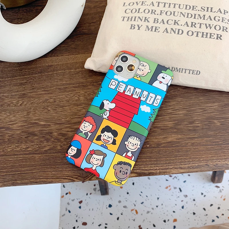 Чехлы для телефонов iphone 11Pro XS Max X XR с милым рисунком из мультфильма "Charlie Lucy", матовый мягкий чехол для iphone 11 7 8 Plus, чехлы для задней панели