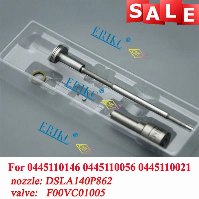 

ERIKC 0445110146 Diesel Injector Nozzle Overhaul Kits F00VC01005 DSLA140P862 (0433175230) For OPEL RENAULT 7700107165 8200212715