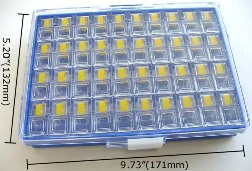 SMD resistor capacitor component storage box case 40pcs