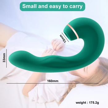 Female Pulsating Sucking Vibrator 3 in 1 Dildo Vaginal Clitoris Orgasm Sucker Massager Suitable for Women Erotic Adult Sex Toys 5