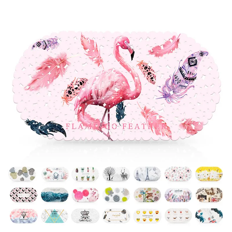 

Printed Bath Non-Slip Mat PVC Shower Bath Mat Simple Bathtub Mat Bath Mat Non-Slip Mat Bathroom Non-Slip Mat Pedal Pad