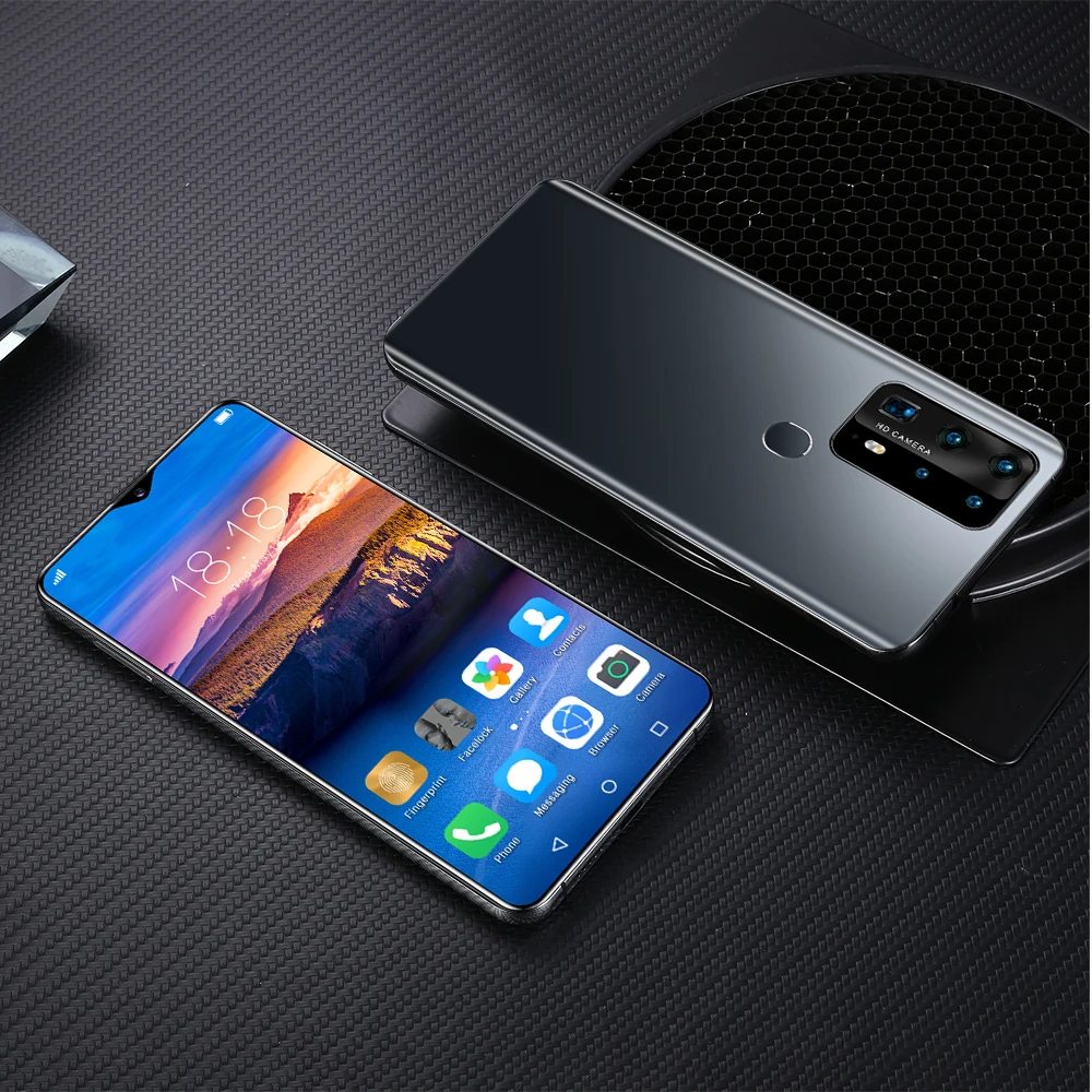 Newest P40Plus Smartphone 6.8inch Snapdragon 855 8GB RAM 256GB ROM Face ID Octa Core 4 Camera Mobile Phones Global Version
