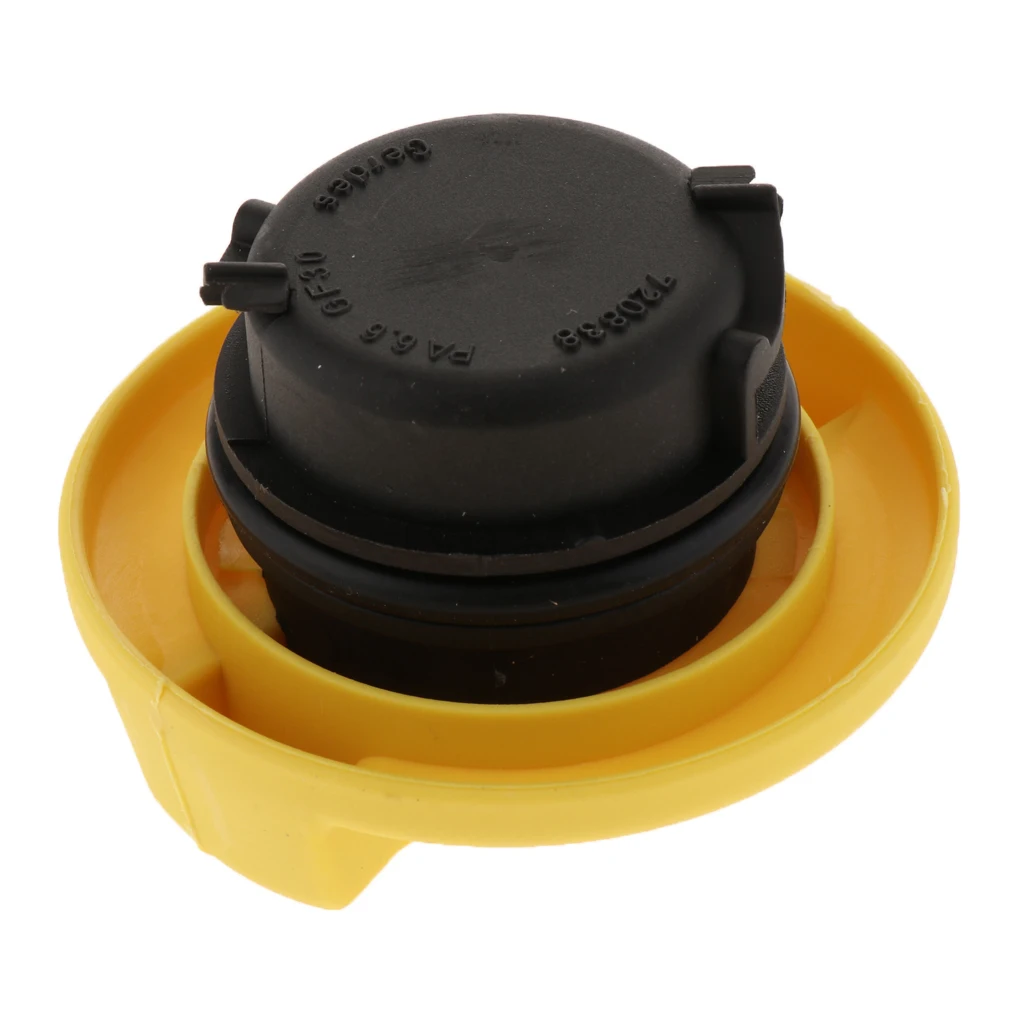 1 Pack Yellow Engine Locking Oil Gas Tank Fuel Filler Cover Cap Fits For Vauxhall Astra Tigra Zafira Meriva 