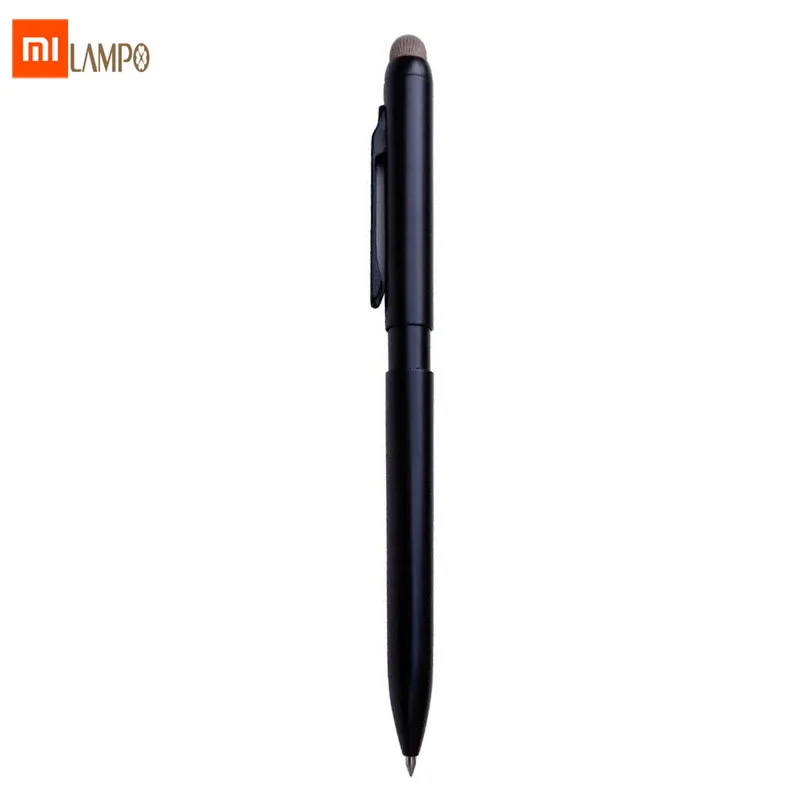 Xiaomi LAMPO алюминиевый сплав выдвижной 2 в 1 стилус гелевая ручка 0 5 мм точка плавное