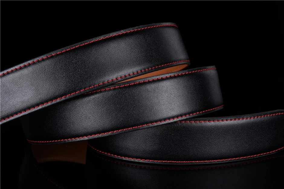 Luxury Belt Man No Buckle Automatic Buckle Genuine Leather Belt Without Buckle Brown Black High Quality Mens Belts Casual B508 cowboy belt