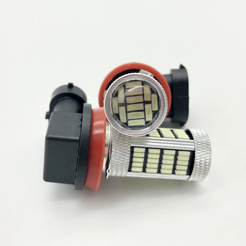 12V24V H8 H9 H11 Светодиодный противотуманный фонарь для автомобиля супер яркий 5630 SMD 92-светодиодный чипы авто корпус для противотуманной фары лампа для автомобиля лампочки белый/голубой лед