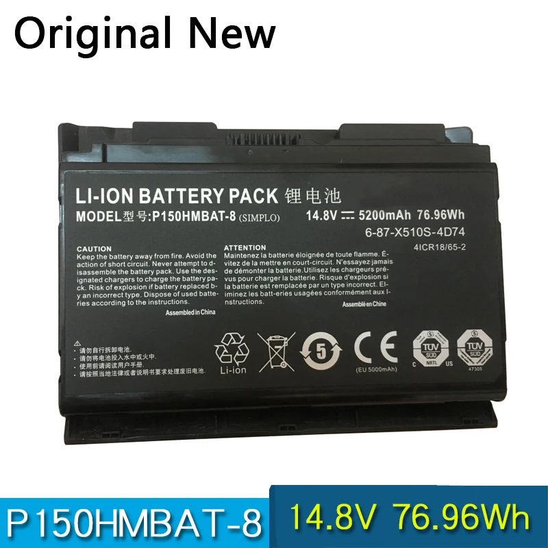 

NEW Original P150HMBAT-8 6-87-X710S-4J71 Battery For Clevo P150EM P150HM P150SM P151HM1 P151EM1 P170HM P170SM-A P151SM P170HMx