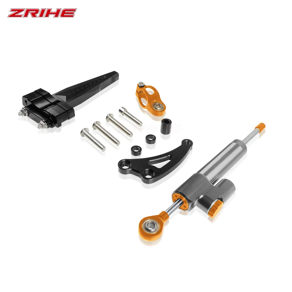

CNC Aluminum Adjustable Motorcycles Steering Stabilize Damper Bracket Mount Kit For Honda cb650f 2014~ 2018 CB650F 2014-2018