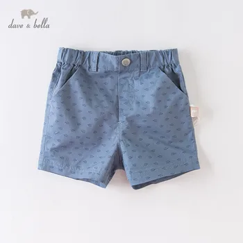 

DBS12676 dave bella summer baby boys fashion cartoon print pants children knee length kids pants infant toddler trousers