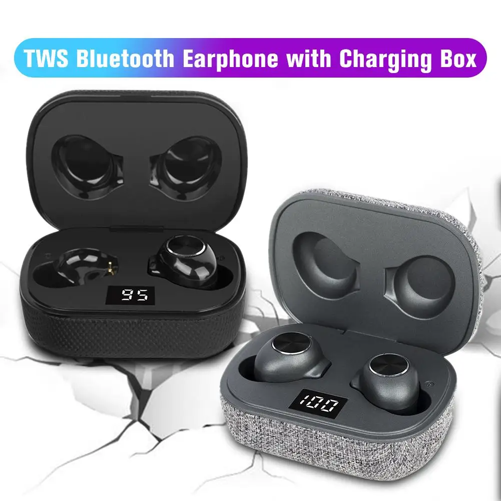 Мини низкая мощность Bluetooth V5.0 Беспроводная зарядка Headet стерео Спортивная гарнитура сенсорное управление гарнитура