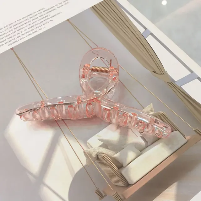 1PC Barrettes  Hair Claw For Women Acrylic Hairpins Hair Crab Claws Girls Make UP Washing Tool Accessories Women Hair Clips 2021 12