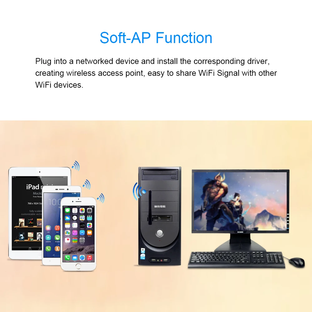 USB Wi Fi адаптер CHIPAL 150 Мбит/с внешняя беспроводная сетевая карта LAN 2 4 ГГц 802.11n/g/b для