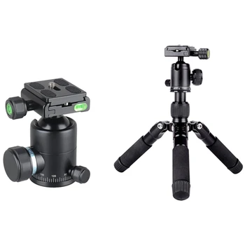 

XILETU 2 Set Camera Accessories:1 Set T-1 Tripod Ball Head With 1/4Inch Screw & 1 Set FM5S-MINI Tripod With 360 Degree Ball Head