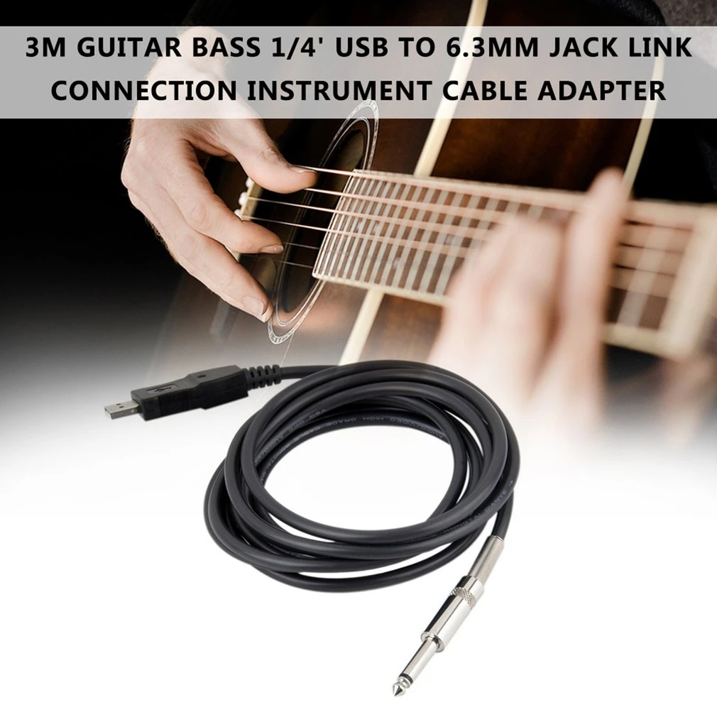 relé Cliente Componer Cable de conexión para guitarra de 1/4 pulgadas, conector USB a 6,3mm, J  ack Link, 80dB, Plug and Play, duradero|Piezas para herramientas| -  AliExpress