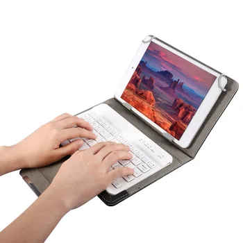 

New Bluetooth Keyboard PU Leather Case Stand Cover +OTG+pen for IOS Android Windows For Pad Universal 7 8 inch 9 10 inch Tablet