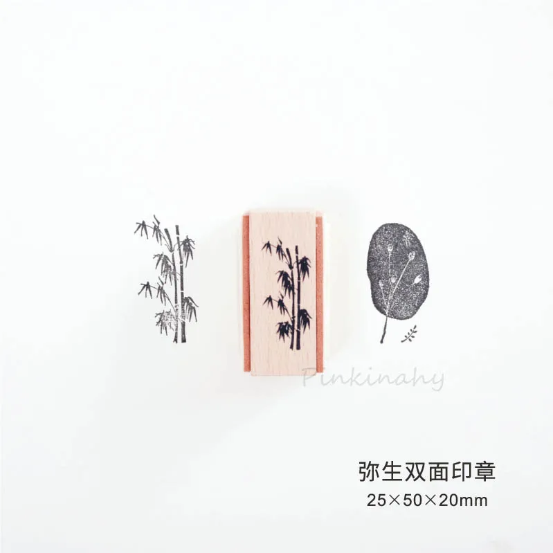 Fragrant Grass Collection wood stamp Plants wooden rubber stamps for scrapbooking Handmade card diy stamp Photo Album Craft gift - Цвет: 3