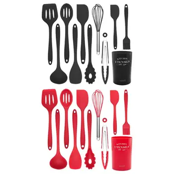 

11pcs/set Nonstick Cookware Kitchen Utensils Silicone Spatula Spoon Cooking Tool