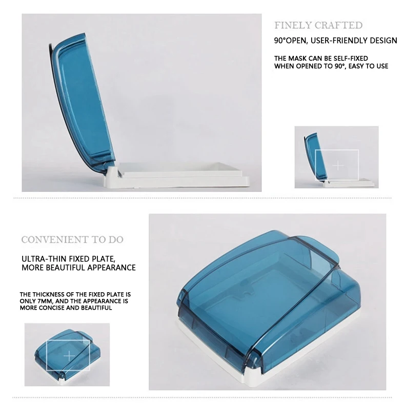 Description Picture 5 of itemAvoir 86 Type Wall Socket Waterproof Splash Cover Box Bathroom Switch Child Protector Outlet Cap For Electric Socket Plastic Box