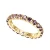 RICA FELIZ 925 Sterling Silver 18K Gold-filled Gemstone Eternity Band Ring For Women Wedding Fine Jewelry 8