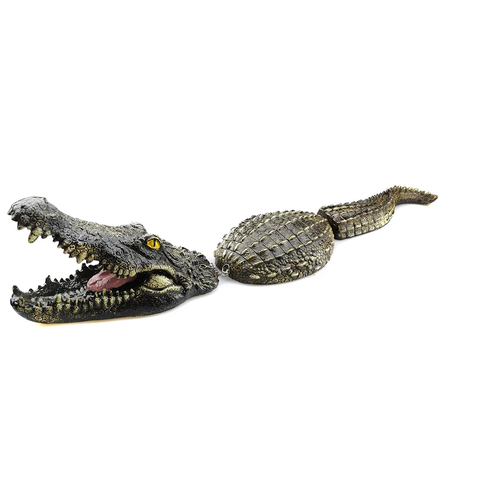 

High 3Pcs/set Artificial High Quality Floating Resin Crocodiles for Pond Pool Water Garden Decorations Ornaments LG66