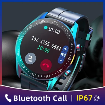 Smart watch Men Round Full Touch Screen Sport Fitness DIY Watch face IP67 Waterproof Answer Call For Android ios New