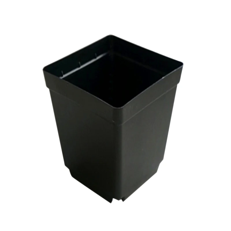 HOT SALE 100PCS Plant Disposable Flower Pot Small Black Square Cutting