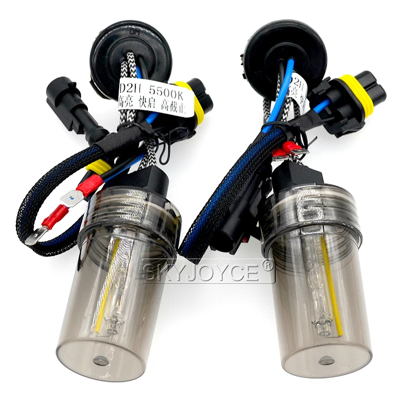 SKYJOYCE AC Xenon H7 HID Headlight Kit 35W Car Headlight DLT F3 Silm HID Ballast 5500K H1 H3 9005 9006 H11 9012 D2H Xenon Bulb (4)