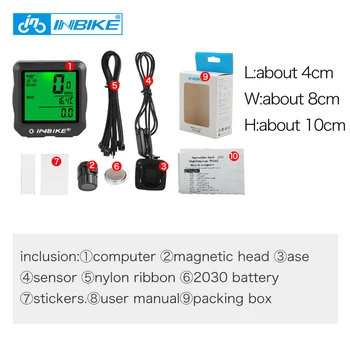 

NEW sale INBIKE Wired Bicycle Odometer Waterproof Backlight LCD Digital Cycling Bike Computer Speedometer Suit for Most Bikes