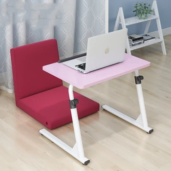 

He Yimu language simple bedside laptop table folding lazy table bed with sofa side table study desk