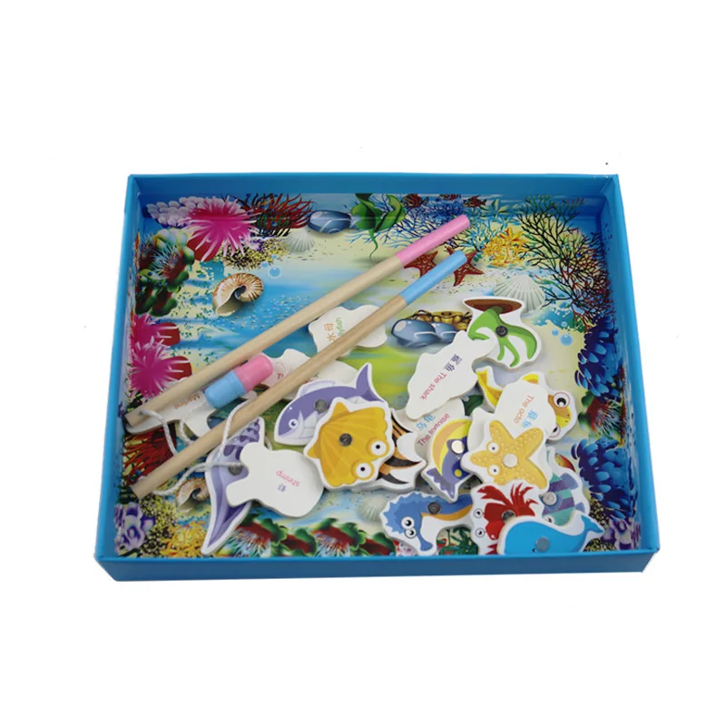 

Top Grade Children Magnetic Fishing Toys Educational Magnet Double-Sided Puzzle Board Baby Early Childhood Game 1-6-Year-Old
