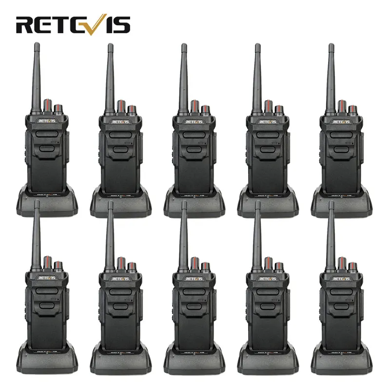 10 шт. RETEVIS RT48/RT648 рация IP67 Водонепроницаемый PMR радио PMR446/FRS VOX 2 Way Радио отель/Ресторан радио Comunicador