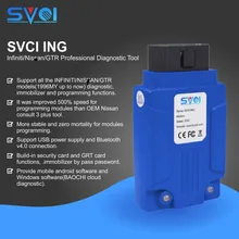 Svci ing infiniti/nis san/gtr ferramenta de diagnóstico profissional apoio programação versão de atualização de nis san consult-3 plus