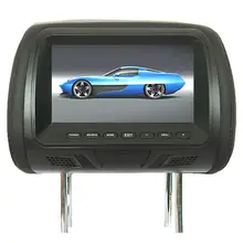 Reproductor Multimedia para reposacabezas de coche, Monitor para asiento trasero, 7 pulgadas, radio MP5/MP4/FM/vídeo, entretenimiento para asiento trasero