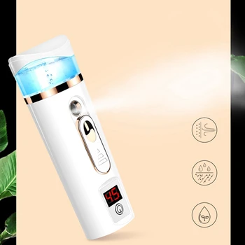 

Mini Nano Steamer Hydrating Face Mist Spray Nano Mister Portable Facial Steamer Ultrasonic Ozone Face Sprayers Skin Care Machine