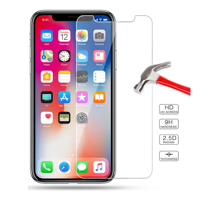 Для iPhone 7 6s стекло для 8 6 Plus X 10 XS Max XR 5 5S SE защитное закаленное Противоударная