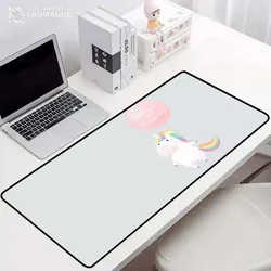Gamer teclado e mouse bonito dos desenhos animados unicórnio grande gaming computador mesas tapete do telefone para o escritório desktop mousepad anime tapete