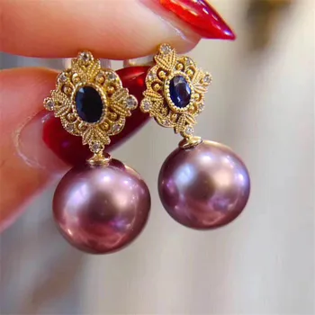 

925 Sterling Silver Plating Earrings Pearl Earrings Accessories Findings Earrings Jewelry Parts Fittings Mountings DIY Girl Gift