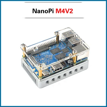 

S ROBOT NanoPi M4V2 4GB DDR4 Rockchip RK3399 SoC 2.4G & 5G dual-band WiFi,Support Android 8.1 Ubuntu, AI and deep learn NPI6