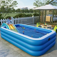 Outdoor Inflatable Swimming Pool Slide Kit Inflatable Removable Pool Outdoor Large Pisina Inflavel Infantil Water Sports AB50YC