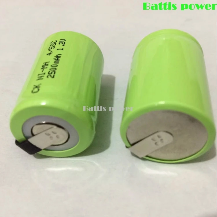8 шт. 1,2 v 2500mah 4/5 Subc Sub C Sc Nimh аккумуляторные батареи Sub C 4/5 1,2 v аккумулятор Ni-MH аккумулятор Recargable 4/5sc для 9,6 v