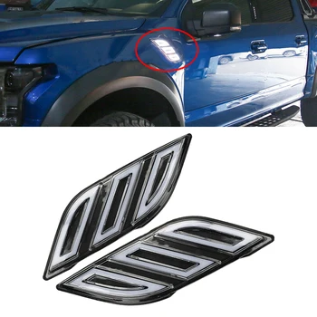 

CITALL Double-Effect 2 In 1 LED Daytime Running Light w/ Yellow Turn Signal Lamp fit for Ford F-150 Raptor 2017 2018 2019