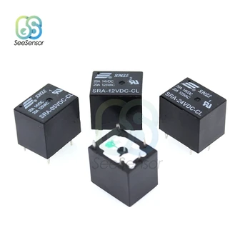 

5PCS 5V 12V 24V 20A DC Power Relay SRA-05VDC-CL SRA-12VDC-CL SRA-24VDC-CL 5Pin PCB Type Black Automobile Relay