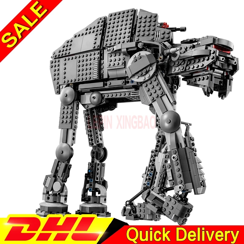 

LP 05130 First order heavy assault walker Set Star Plan Series Building Blocks Bricks Wars Christmas Gifts legaoings 75189