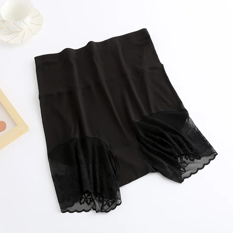 150Kg Big Size 5XL Panties Summer Seamless Safety Pants Comfortable Modal Under Skirt Underwear Soft Lace Boyshorts Women 77