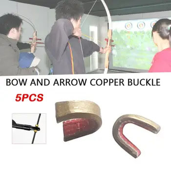 

Arrow Point Strings Strong Copper 5pcs Shooting Range Bowstring Nock Bow Point Strings Outdoor Tool Hunter