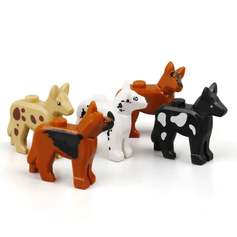 Animal Zoo House MOC Figure Accessories Police Dog Pet Houses Building Blocks Model Building Bricks Kits DIY Gifts Toys (7)